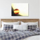 非常に近くを周回するガス巨大な惑星 キャンバスプリント (インサイチュ (寝室))