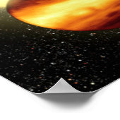 非常に近くを周回するガス巨大な惑星 ポスター (角)