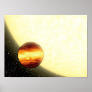 非常に近くを周回するガス巨大な惑星 ポスター