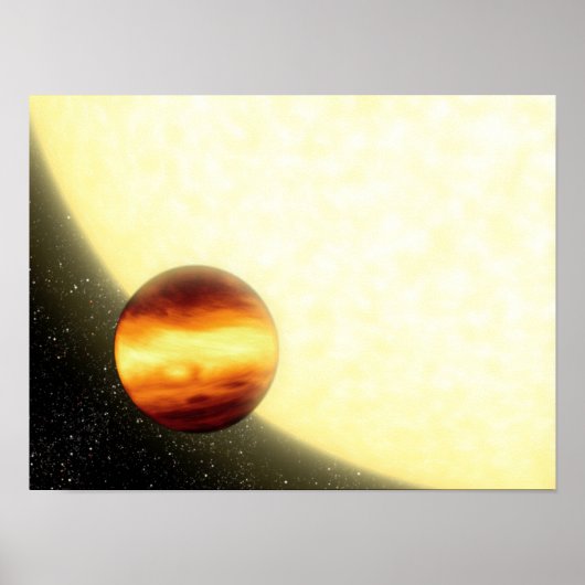 非常に近くを周回するガス巨大な惑星 ポスター (正面)