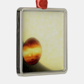 非常に近くを周回するガス巨大な惑星 メタルオーナメント (右)