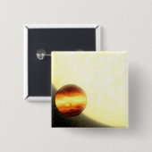 非常に近くを周回するガス巨大な惑星 缶バッジ (正面&裏面)