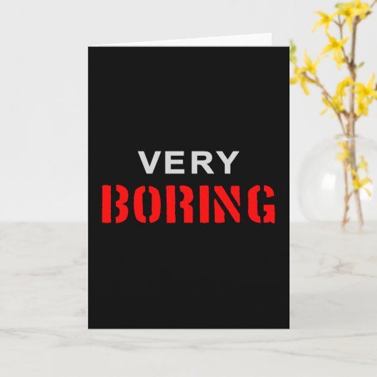 非常に退屈な カード (黄色い花)