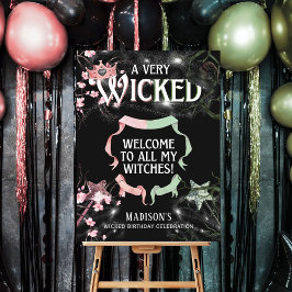 非常に邪悪な歓迎誕生日サイン ポスター