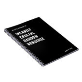 非常に重要なおもしろい引用文室 ノートブック (右側)