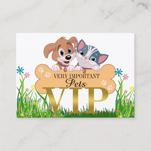 非常に重要なペットVIP名刺/パス 名刺 (正面)