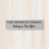 非常に重要な人ぶら下がったのドアの標識名プレート サインプレート (正面)