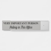 非常に重要な人ぶら下がったのドアの標識名プレート サインプレート (正面)