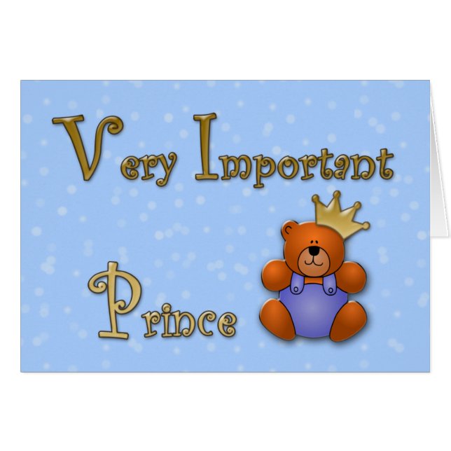 非常に重要な王子 – ペーパーショップ (正面横)