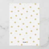 非常に金メリー箔のアーチ写真 箔シーズンカード (裏面)