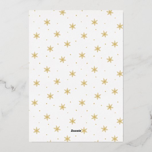 非常に金メリー箔のアーチ写真 箔シーズンカード (裏面)