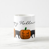 非常に長いハロウィーン猫 コーヒーマグカップ (中央)
