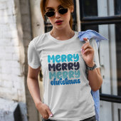 非常に陽気なクリスマスのはっきりした手紙 Tシャツ