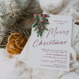 非常に陽気なクリスマスのパーティーモダンクリスマス 招待状