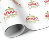 非常に陽気なクリスマスのラッピング紙 ラッピングペーパー (ロールコーナー)