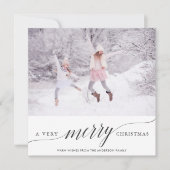 非常に陽気なクリスマスの休日の写真カード シーズンカード (正面)