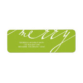 非常に陽気なクリスマスの休日 ラベル (正面)