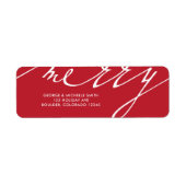 非常に陽気なクリスマスの休日 ラベル (正面)