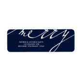 非常に陽気なクリスマスの休日 ラベル (正面)