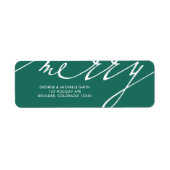 非常に陽気なクリスマスの休日 ラベル (正面)