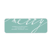 非常に陽気なクリスマスの休日 ラベル (正面)