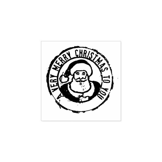 非常に陽気なクリスマスの切手 ラバースタンプ (インプリント)