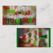 非常に陽気なクリスマスの名刺 名刺 (正面/裏面)