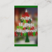 非常に陽気なクリスマスの名刺 名刺 (裏面)