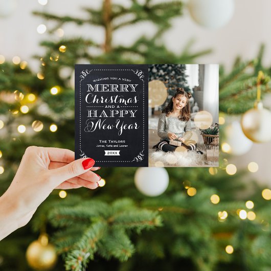 非常に陽気なクリスマスの磁気フォトカード