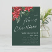 非常に陽気なクリスマスクラシックパーティー緑 招待状 (スタンド正面)