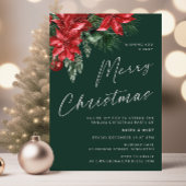 非常に陽気なクリスマスクラシックパーティー緑 招待状