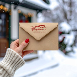 非常に陽気なクリスマススクリプトの休日 ラバースタンプ