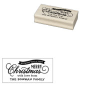 非常に陽気なクリスマススクリプトの休日 ラバースタンプ (押印)