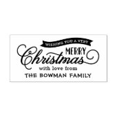 非常に陽気なクリスマススクリプトの休日 ラバースタンプ (インプリント)