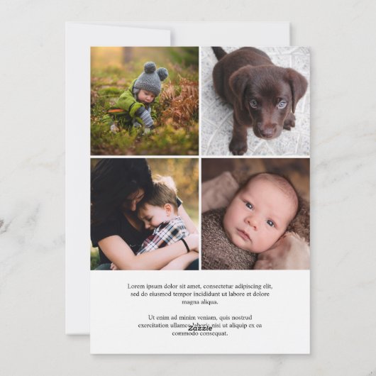 非常に陽気なクリスマスハンドレタリング赤い写真 シーズンカード (裏面)