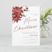 非常に陽気なクリスマスパーティーの花キャンディカイン 招待状 (スタンド正面)