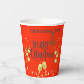 非常に陽気なクリスマスパーティー 紙コップ (裏面)