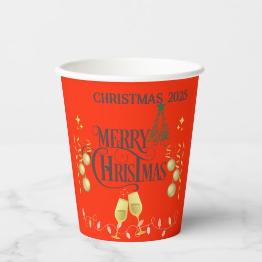 非常に陽気なクリスマスパーティー 紙コップ (正面)