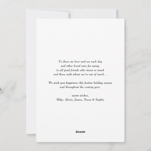 非常に陽気なクリスマスフェイクの黒板2枚の写真 シーズンカード (裏面)