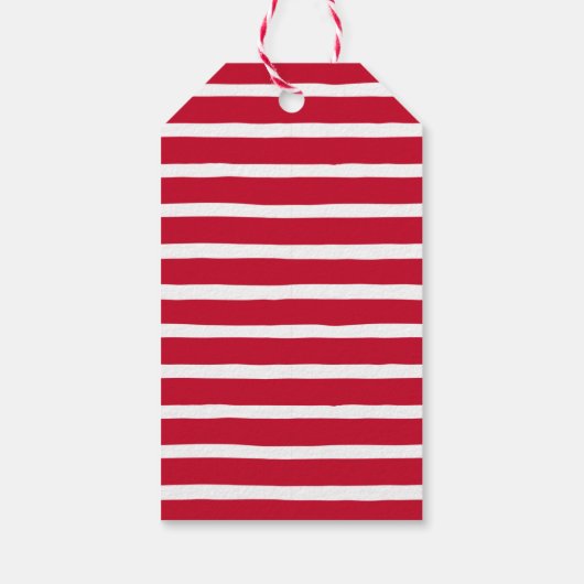 非常に陽気なクリスマス写真のギフトタグ |赤 ギフトタグ (裏面)