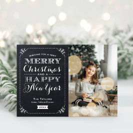 非常に陽気なクリスマス折り畳み写真グリーティングカード シーズンカード