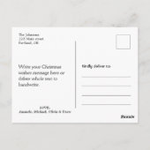 非常に陽気なクリスマス葉書ハッピーホリデー ポストカード (裏面)