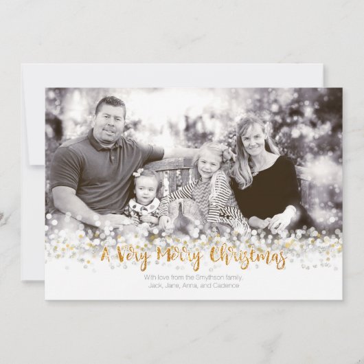 非常に陽気なクリスマス・フォトカード シーズンカード (正面)