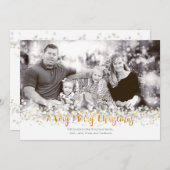 非常に陽気なクリスマス・フォトカード シーズンカード (正面/裏面)