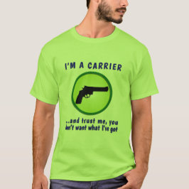非常に隠おもしろいされた担体 Tシャツ