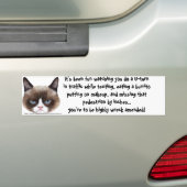 "非常に難破を修正した" バンパーステッカー (車上)