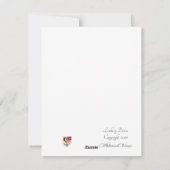 非常に青いデニムバレンタインフラットカード シーズンカード (裏面)