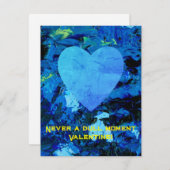 非常に青いデニムバレンタインフラットカード シーズンカード (正面/裏面)