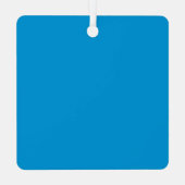 非常に青いデラウェアの地図 メタルオーナメント (裏面)