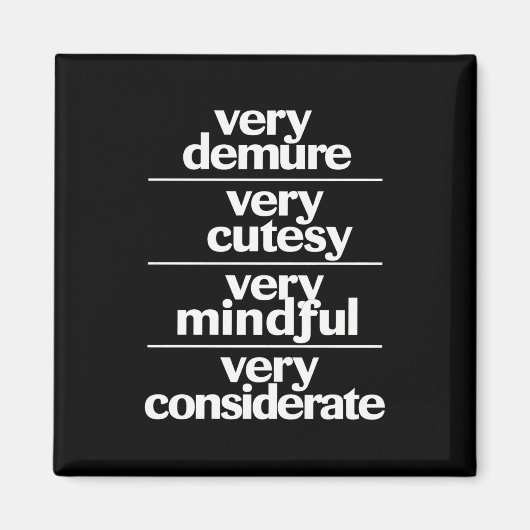 非常に非常に思いやりのある非常に思いやりのあるデムア マグネット (正面)